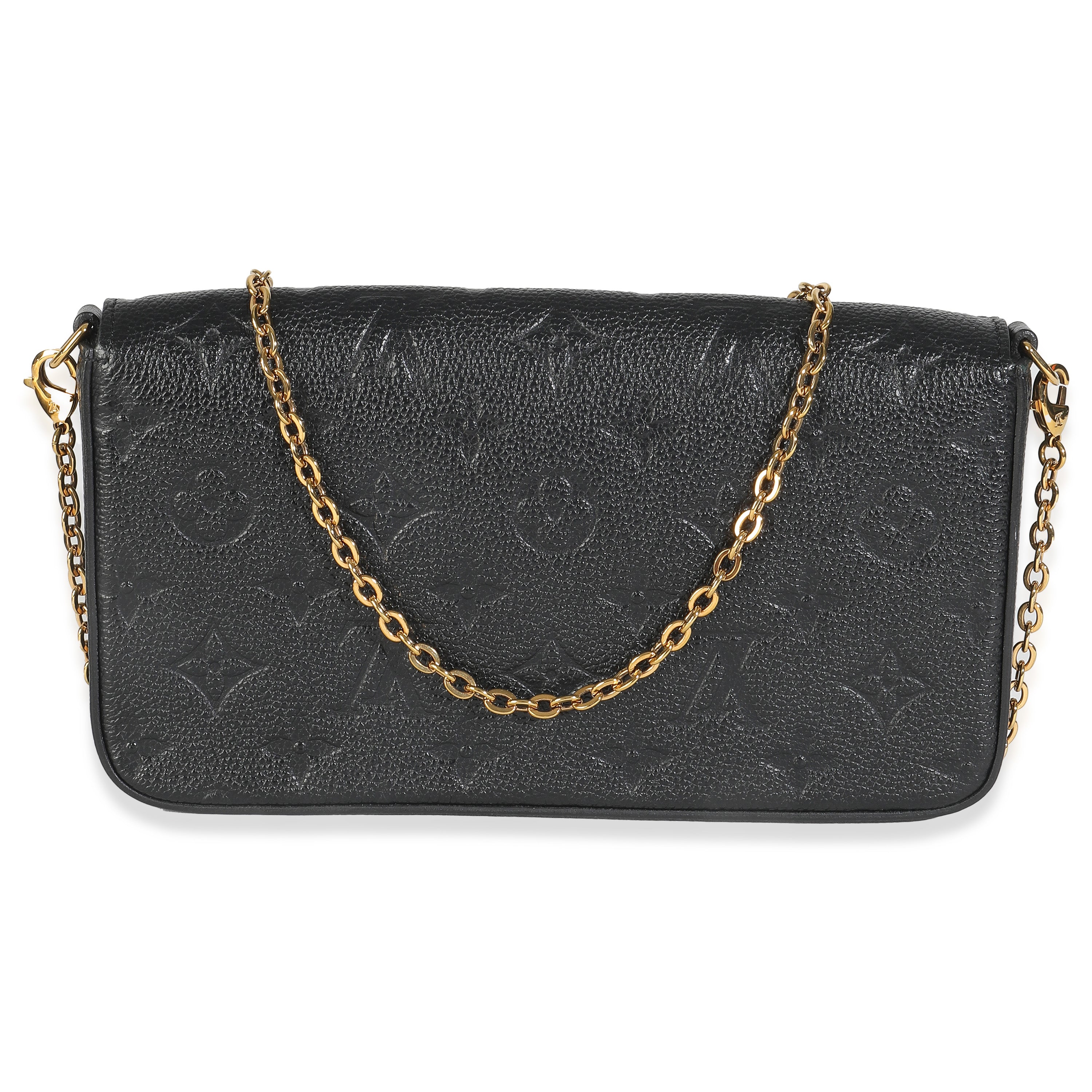 Louis Vuitton Black Monogram Empreinte Felicie Pochette