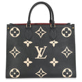 Louis Vuitton Black Cream Monogram Giant Bicolor Empreinte Onthego MM