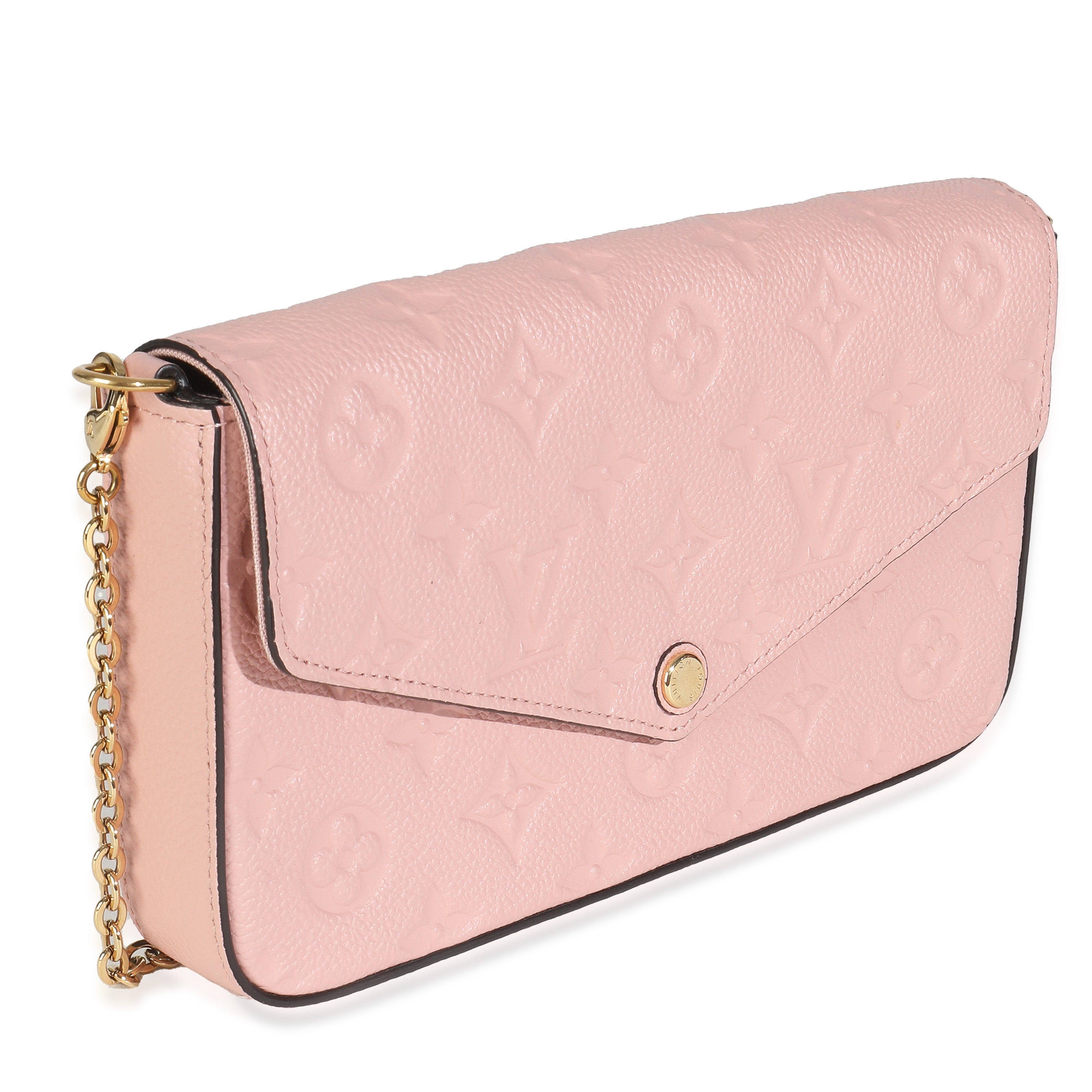 Louis Vuitton Rose Poudre Monogram Empreinte Felicie Pochette