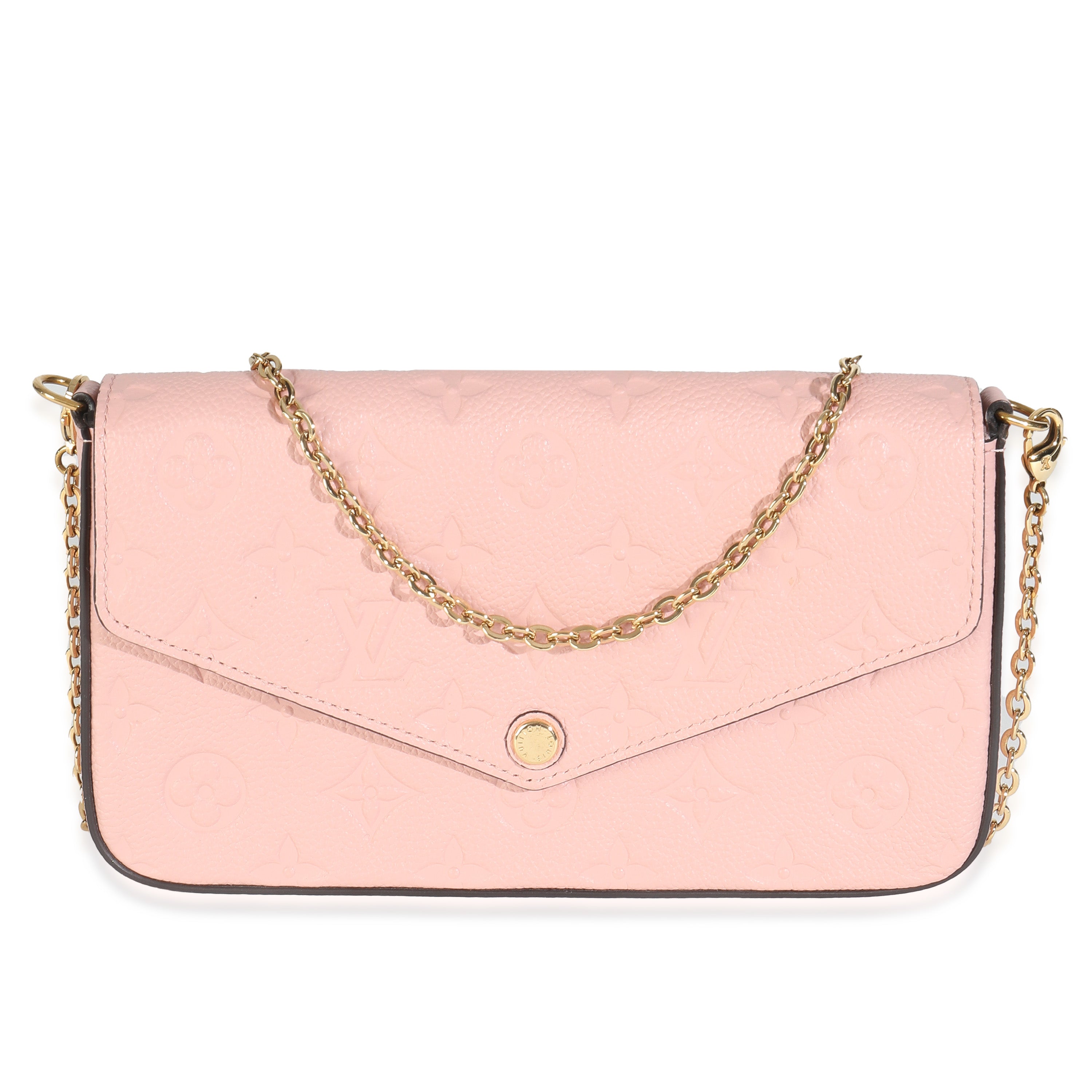 Louis Vuitton Rose Poudre Monogram Empreinte Felicie Pochette