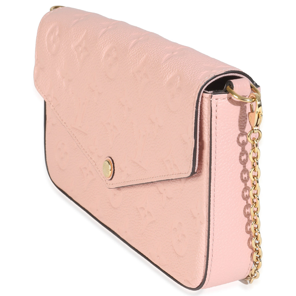 Louis Vuitton Rose Poudre Monogram Empreinte Felicie Pochette