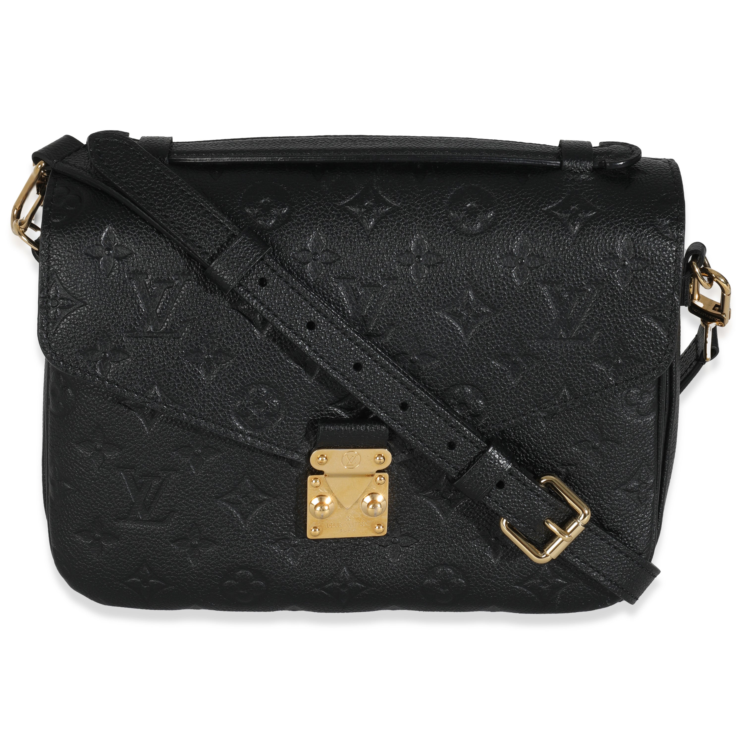 Louis Vuitton Black Monogram Empreinte Pochette Metis