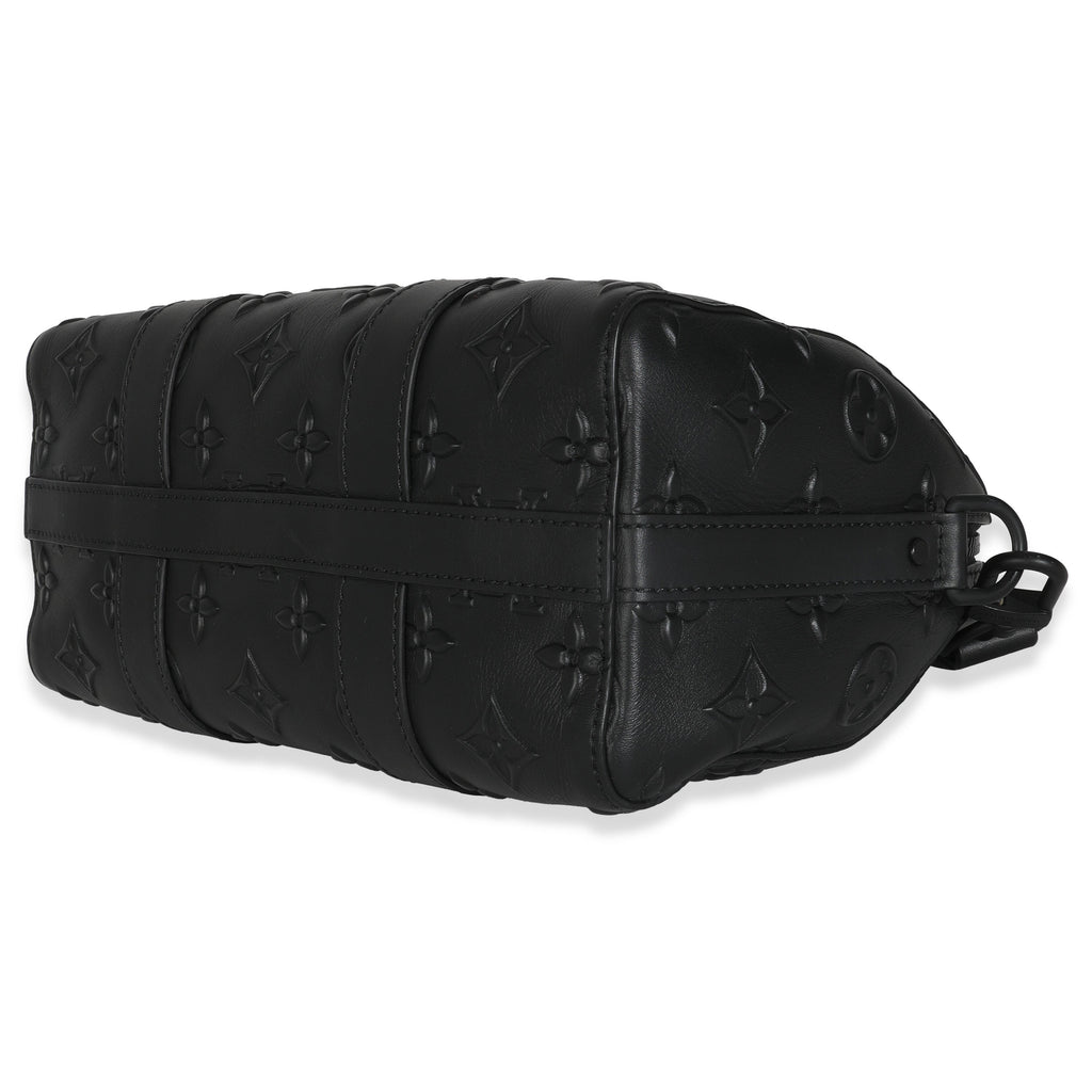 Louis Vuitton Black Monogram Seal City Keepall