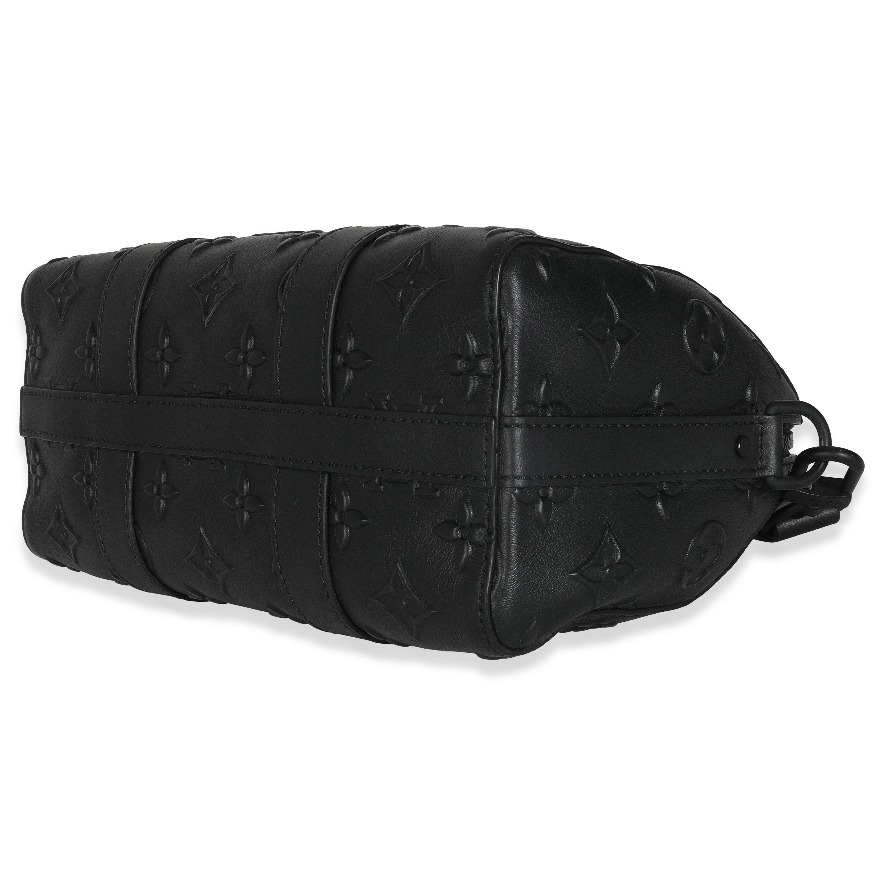 Louis Vuitton Black Monogram Seal City Keepall