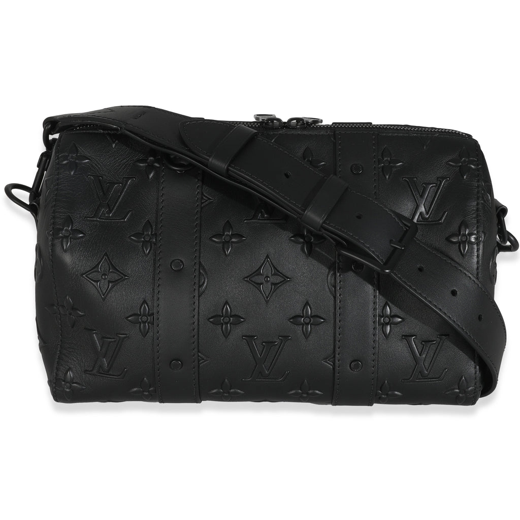 Louis Vuitton Black Monogram Seal City Keepall