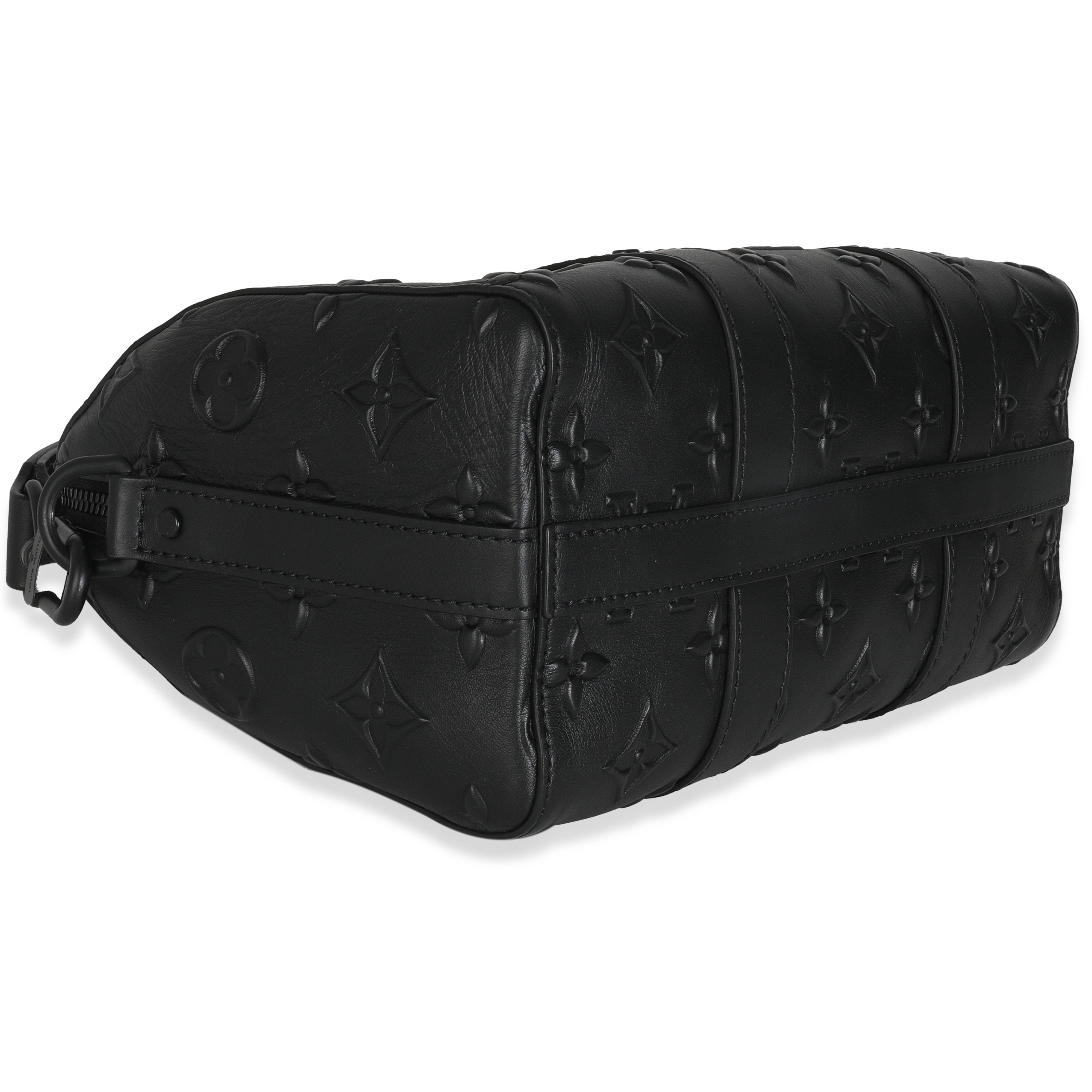 Louis Vuitton Black Monogram Seal City Keepall