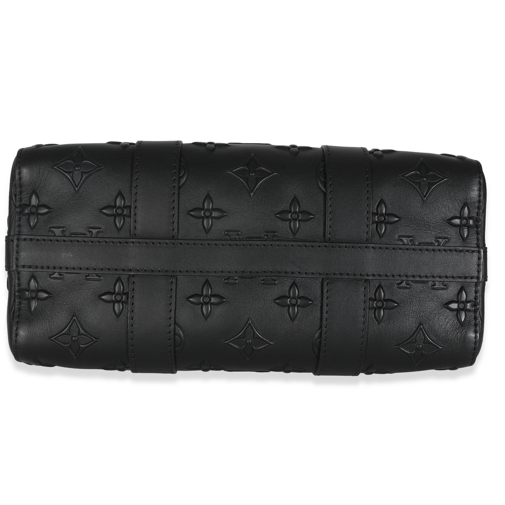 Louis Vuitton Black Monogram Seal City Keepall