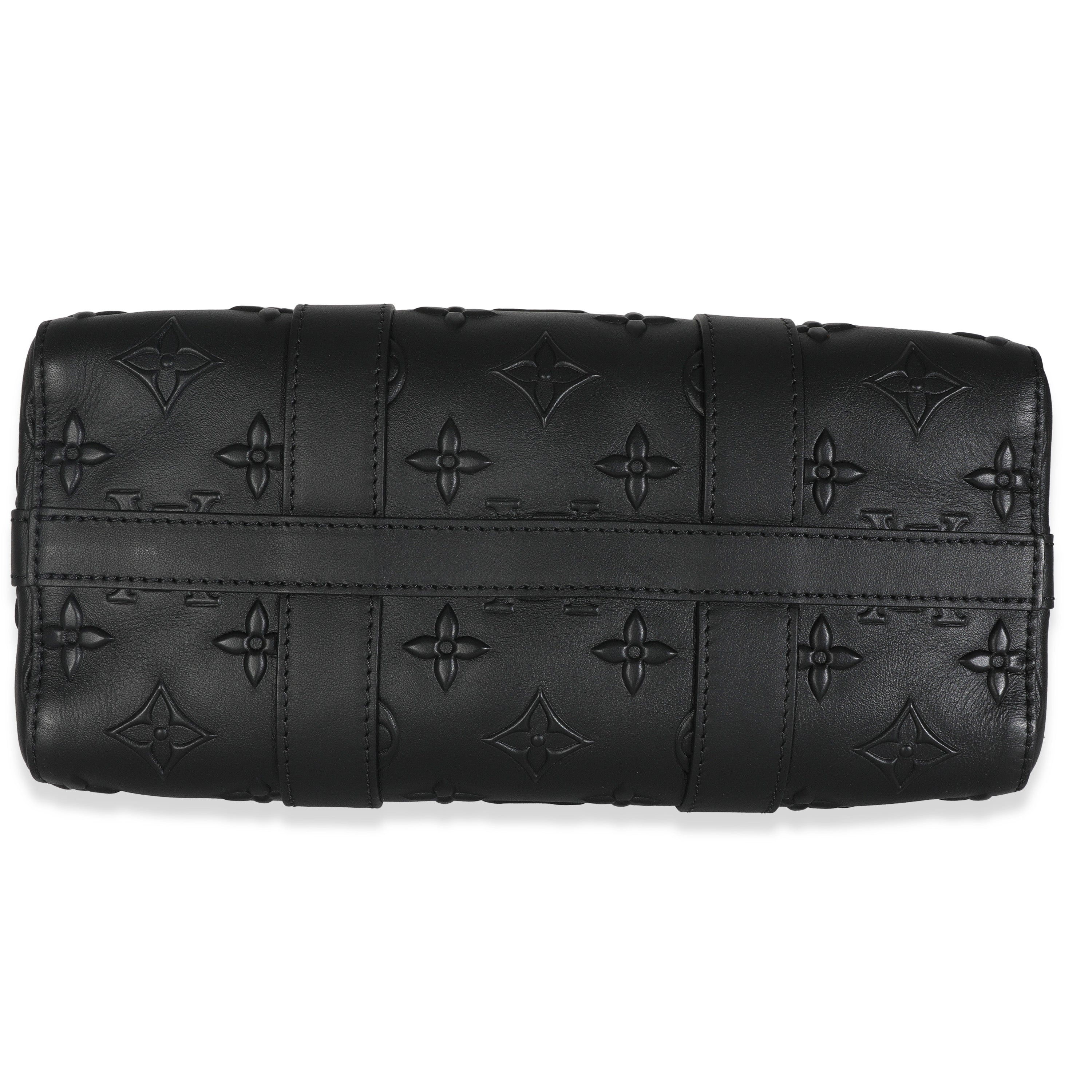 Louis Vuitton Black Monogram Seal City Keepall