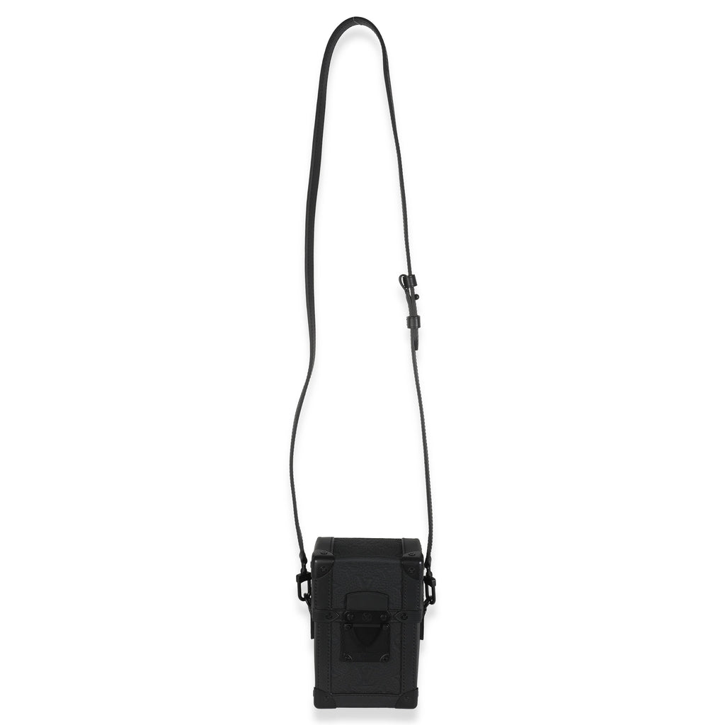 Louis Vuitton Black Taurillon Monogram Vertical Trunk Wearable Wallet