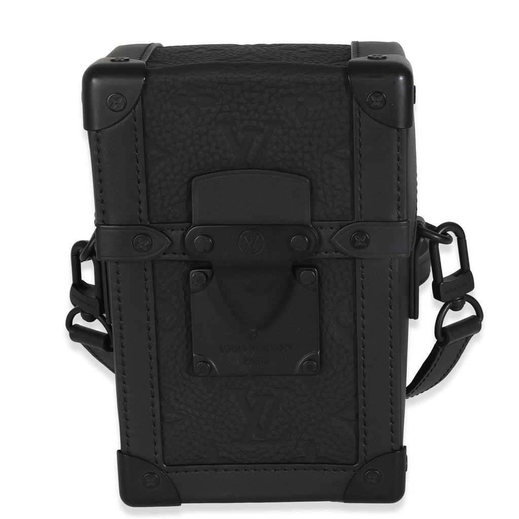 Louis Vuitton Black Taurillon Monogram Vertical Trunk Wearable Wallet