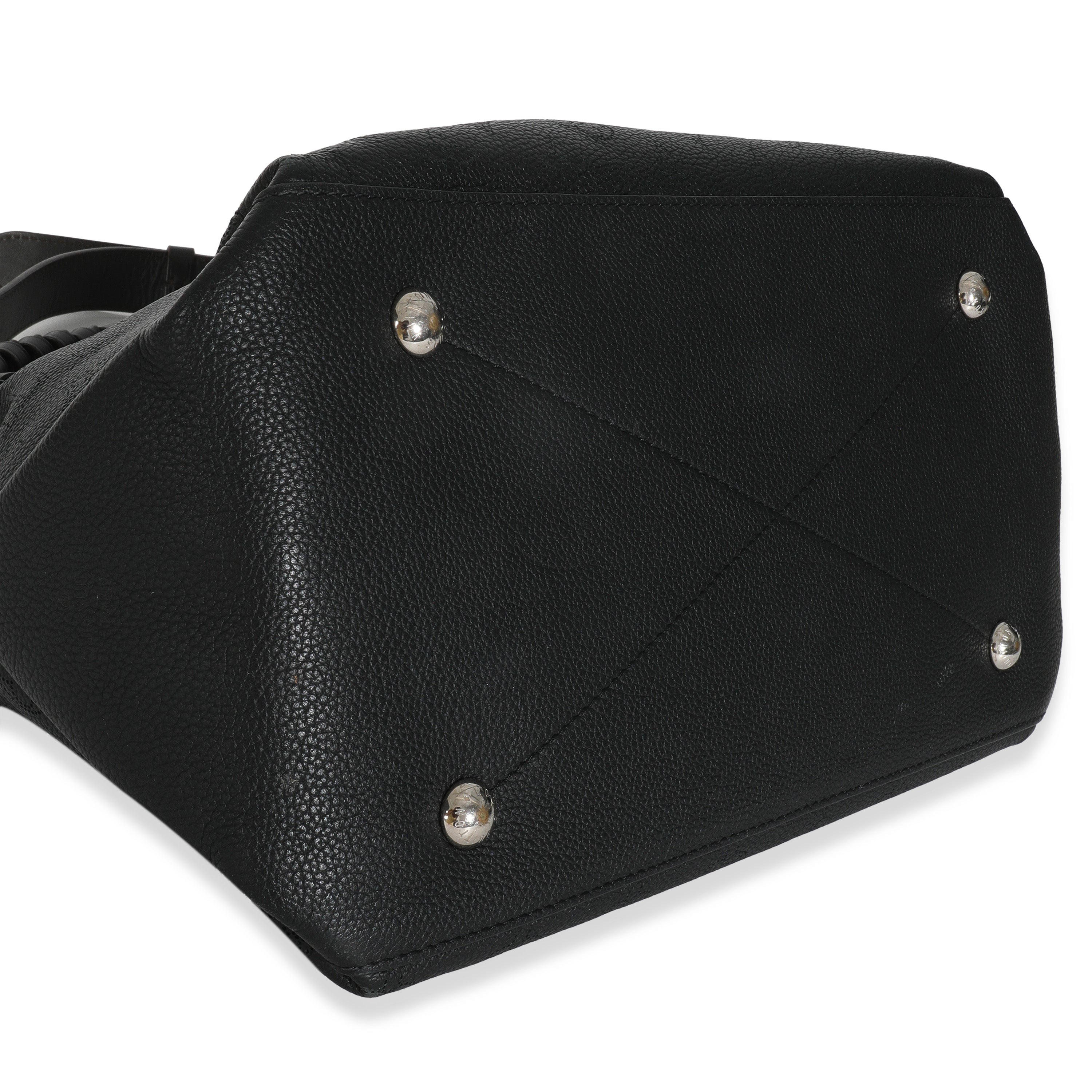 Louis Vuitton Black Monogram Mahina Beaubourg Hobo MM