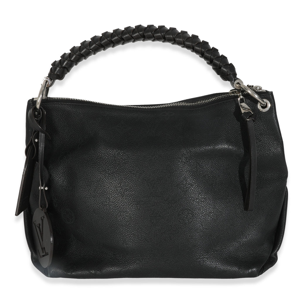 Louis Vuitton Black Monogram Mahina Beaubourg Hobo MM