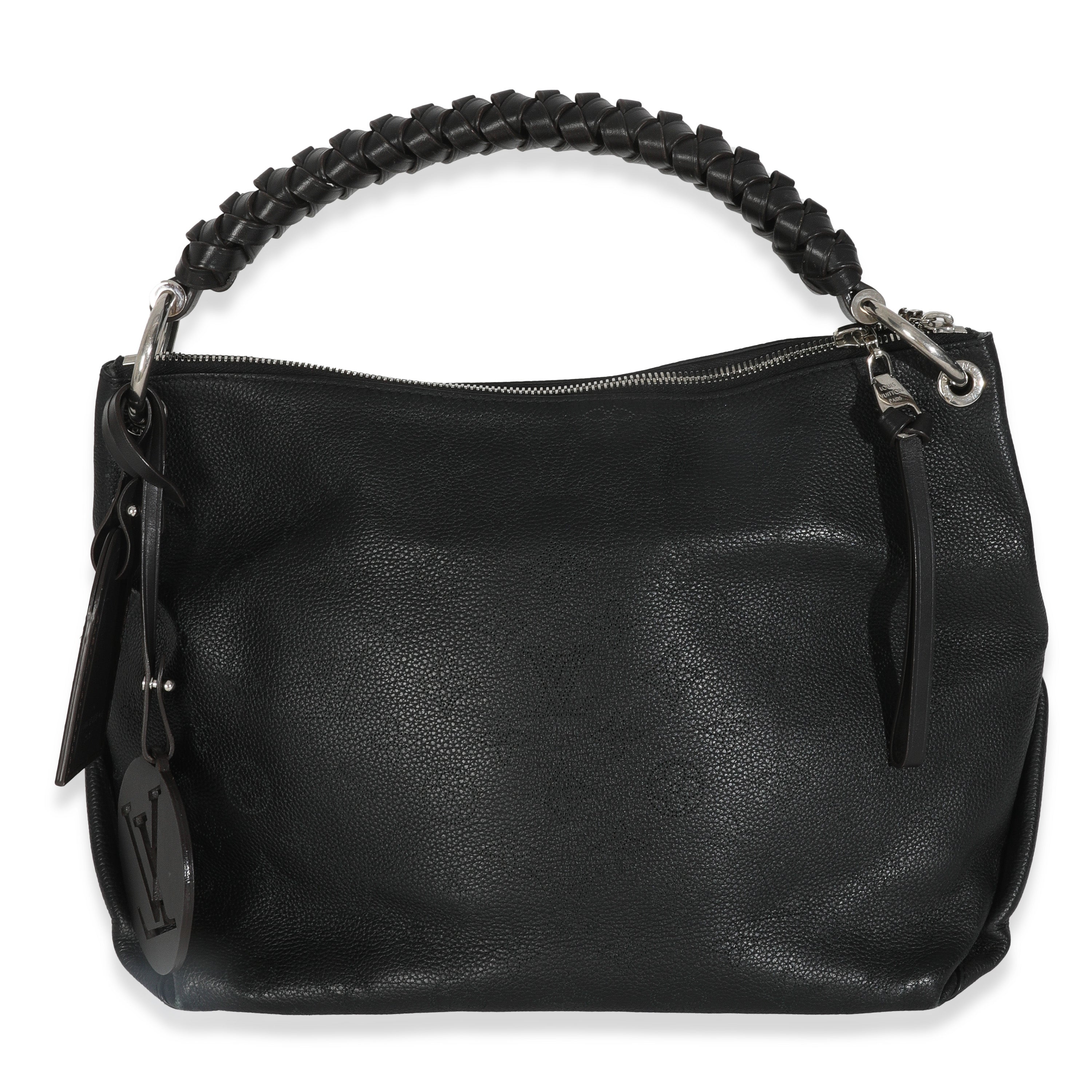 Louis Vuitton Black Monogram Mahina Beaubourg Hobo MM