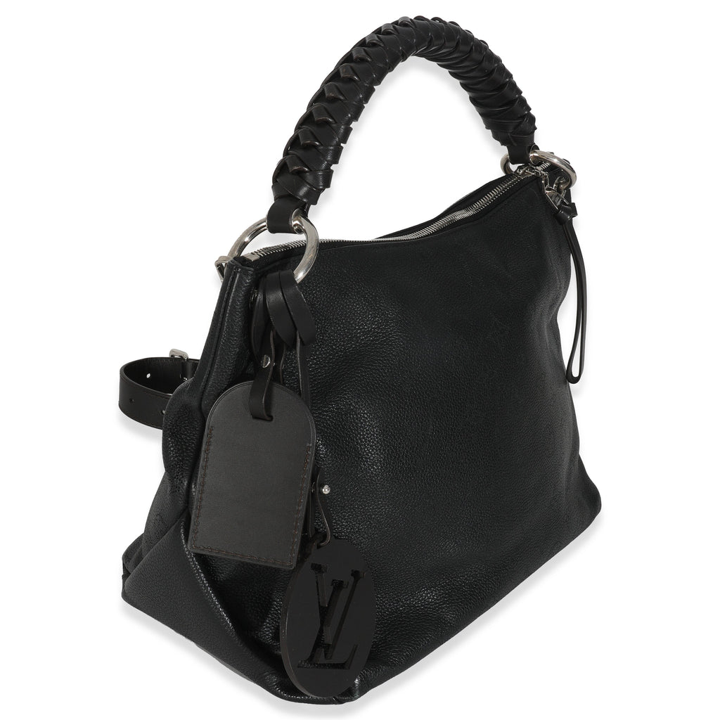 Louis Vuitton Black Monogram Mahina Beaubourg Hobo MM