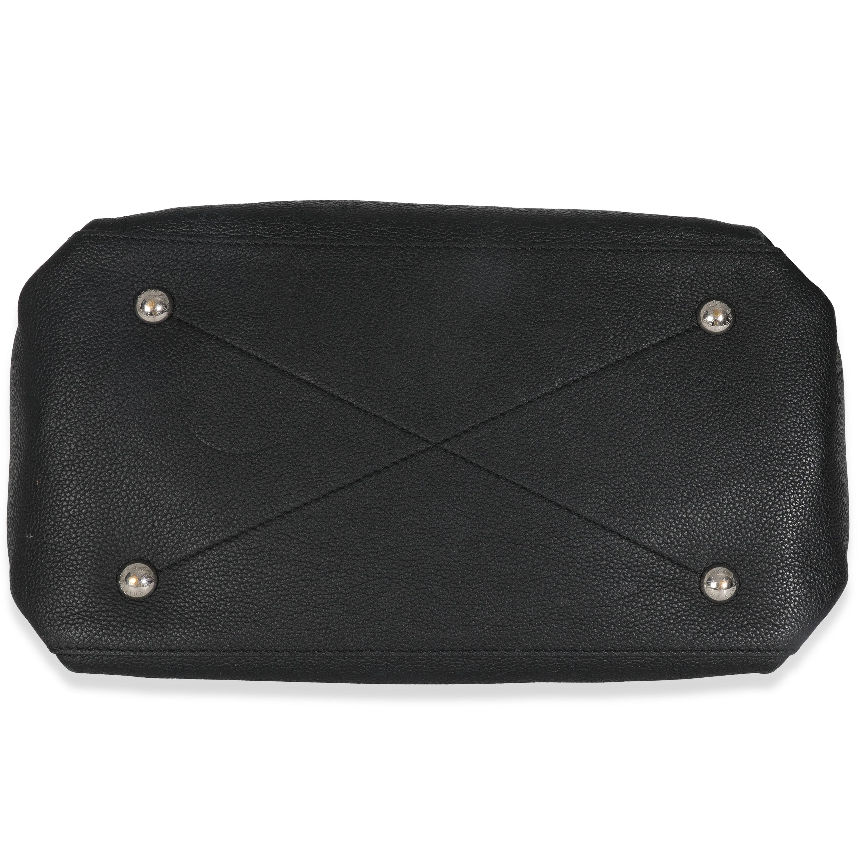 Louis Vuitton Black Monogram Mahina Beaubourg Hobo MM