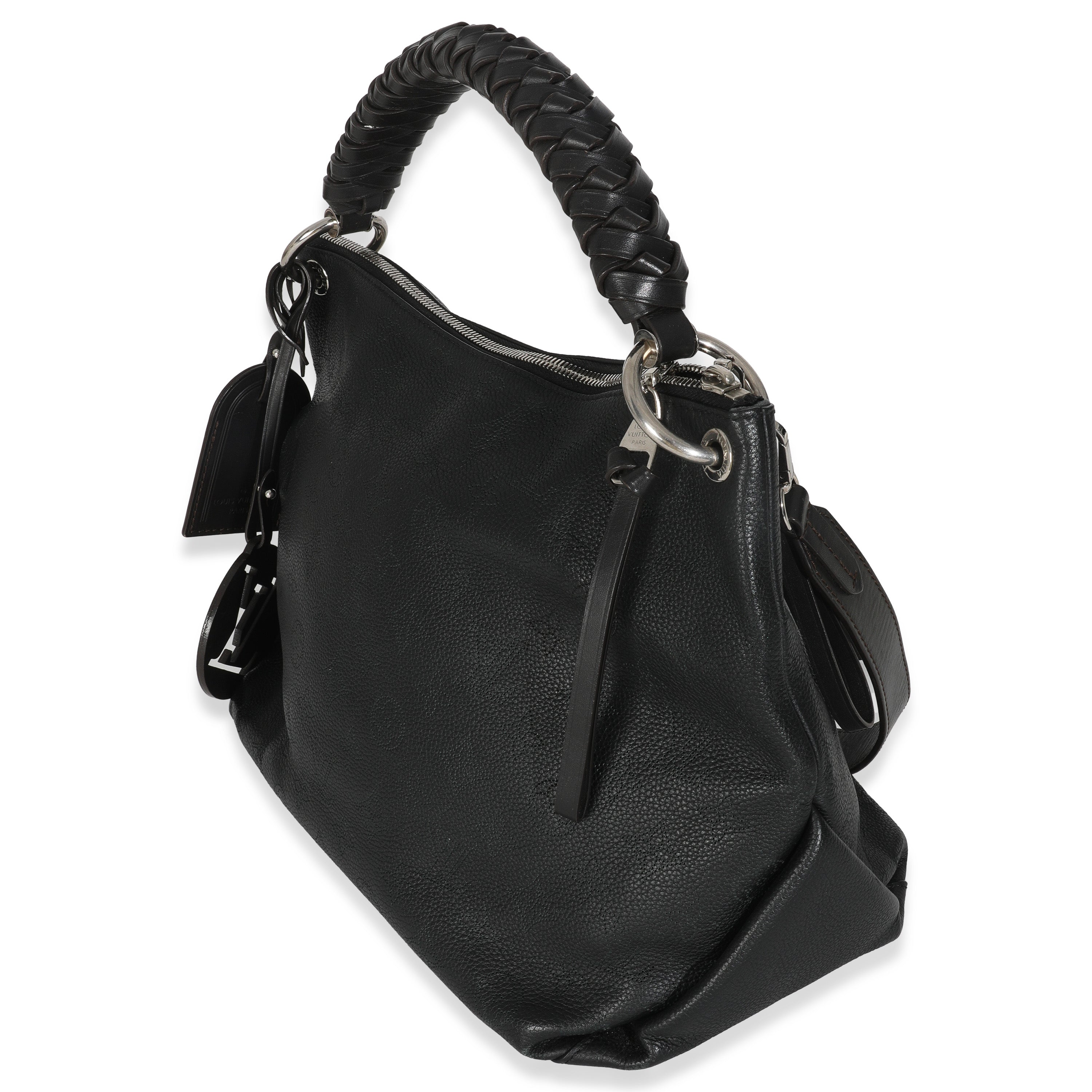 Louis Vuitton Black Monogram Mahina Beaubourg Hobo MM