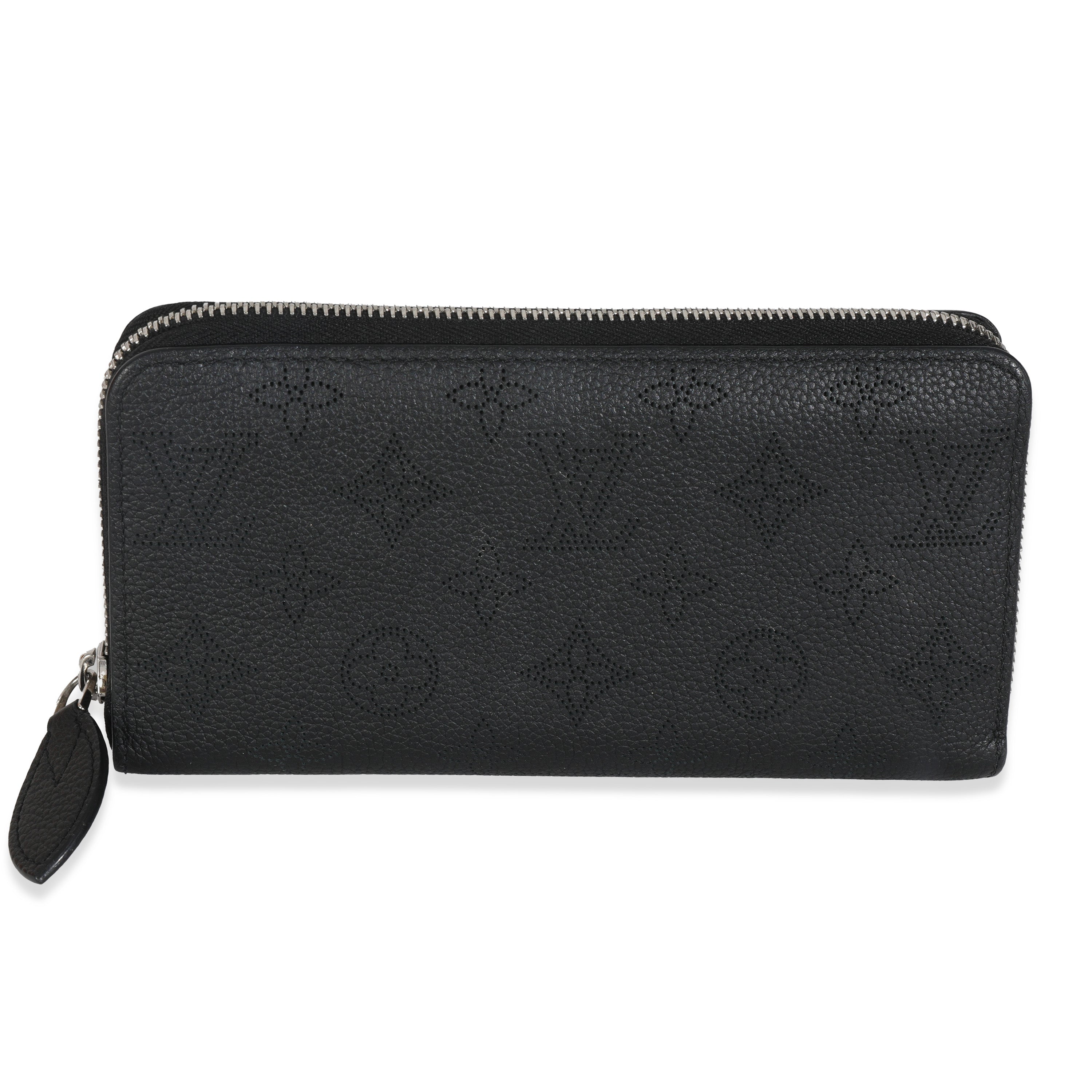 Louis Vuitton Black Monogram Mahina Zippy Wallet