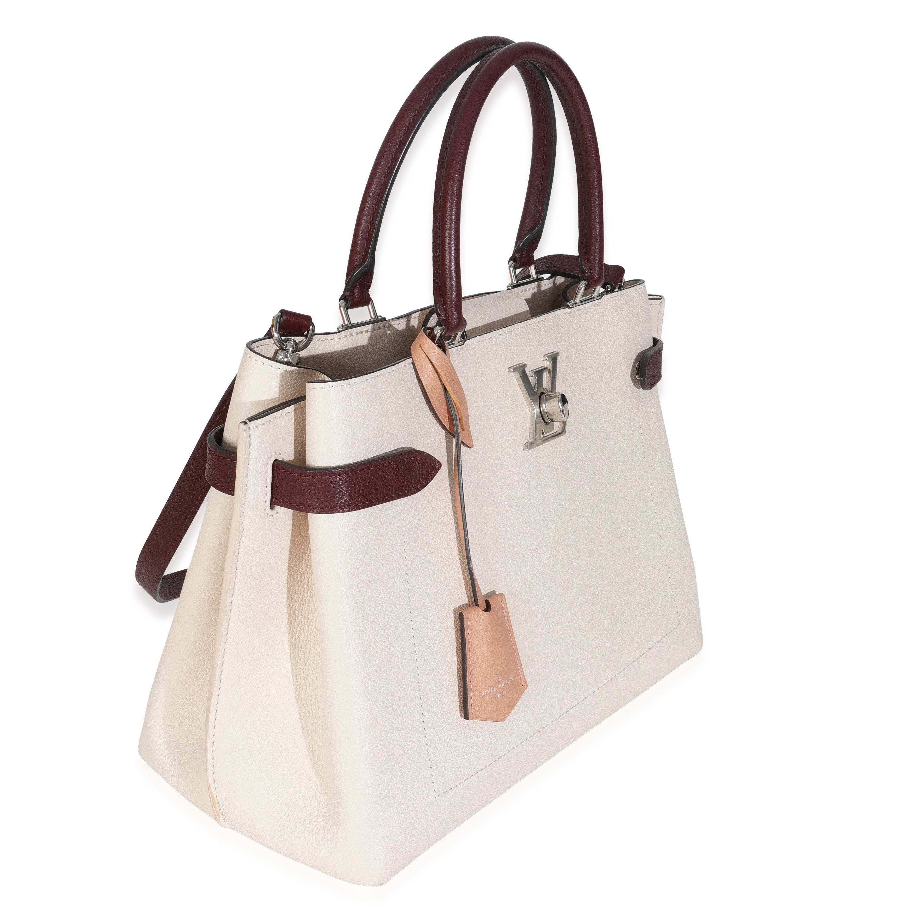 Louis Vuitton Rose Silk Quartz Calla Calfskin Lockme Day