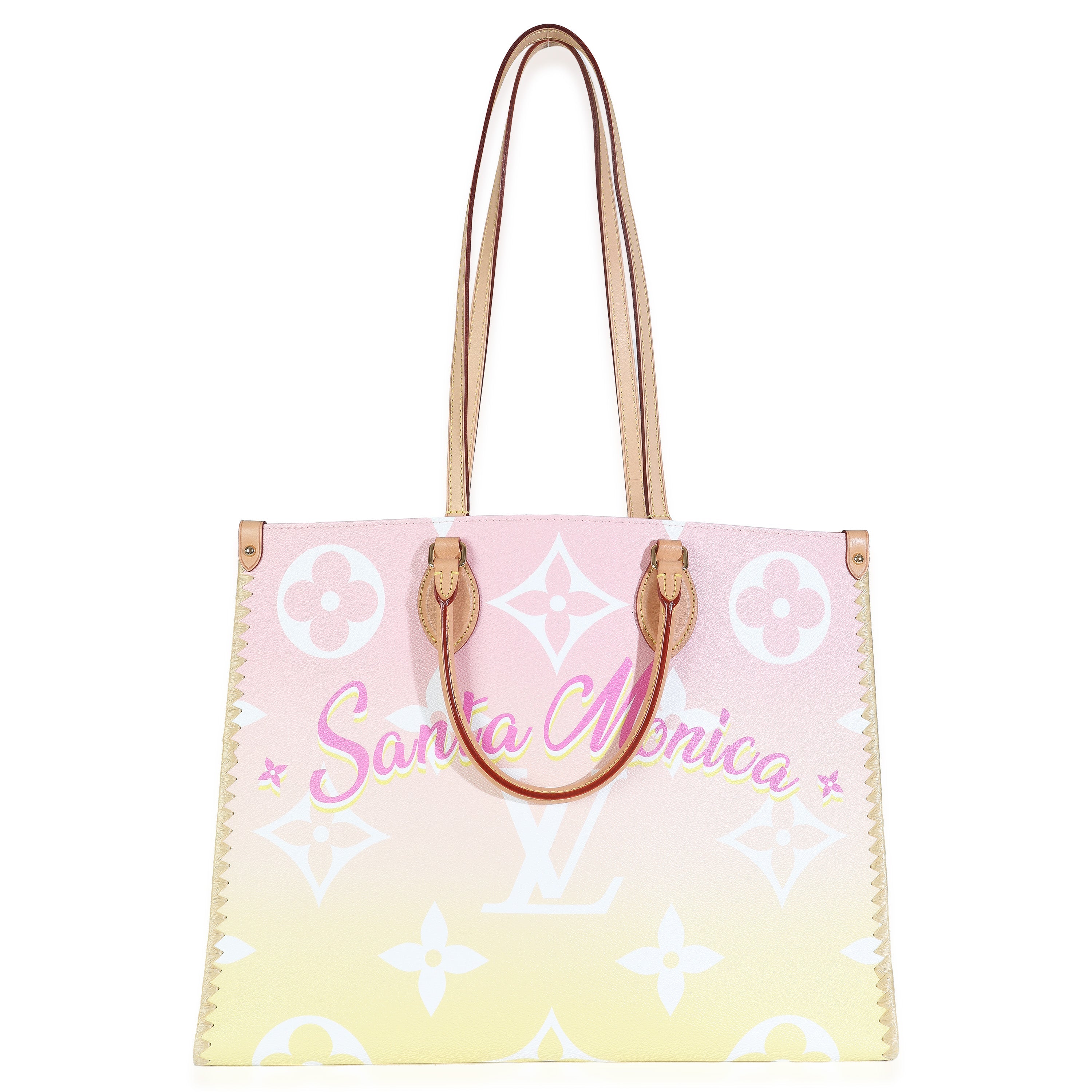 Louis Vuitton Light Pink Monogram Giant By The Pool Santa Monica Onthego GM