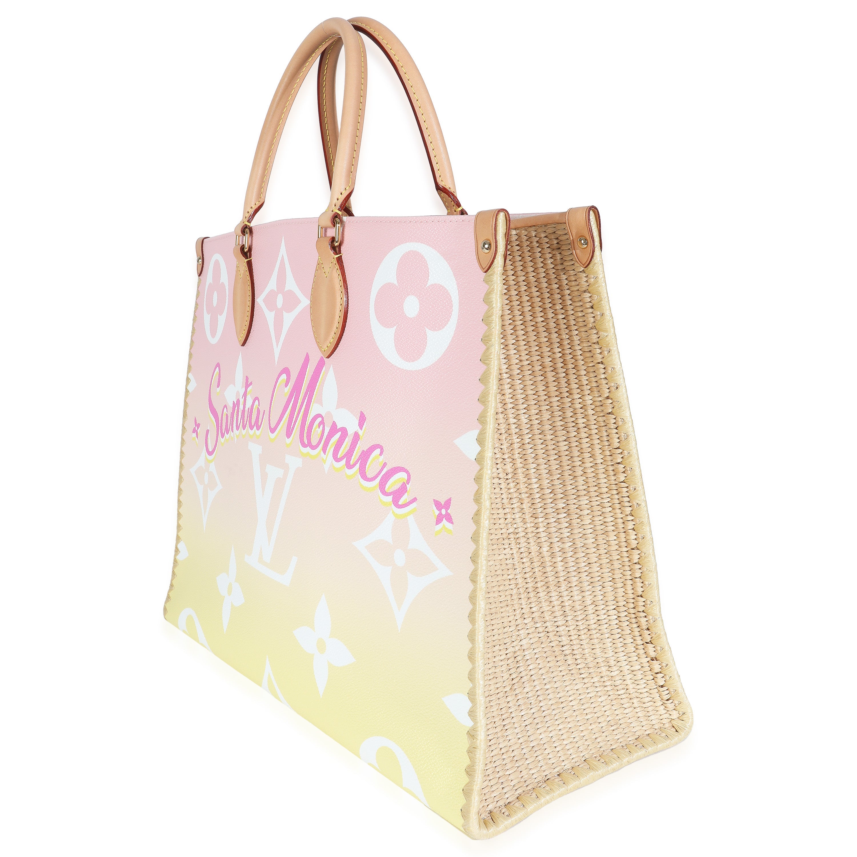 Louis Vuitton Light Pink Monogram Giant By The Pool Santa Monica Onthego GM
