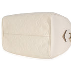 Louis Vuitton Cream Empreinte Caramel Calfskin Speedy Bandouliere 25 NM