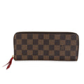 Louis Vuitton Cerise Damier Ebene Canvas Clemence Wallet