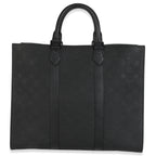 Louis Vuitton Black Monogram Embossed Taurillon Sac Plat 24H