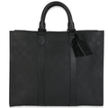 Louis Vuitton Black Monogram Embossed Taurillon Sac Plat 24H