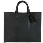 Louis Vuitton Black Monogram Embossed Taurillon Sac Plat 24H