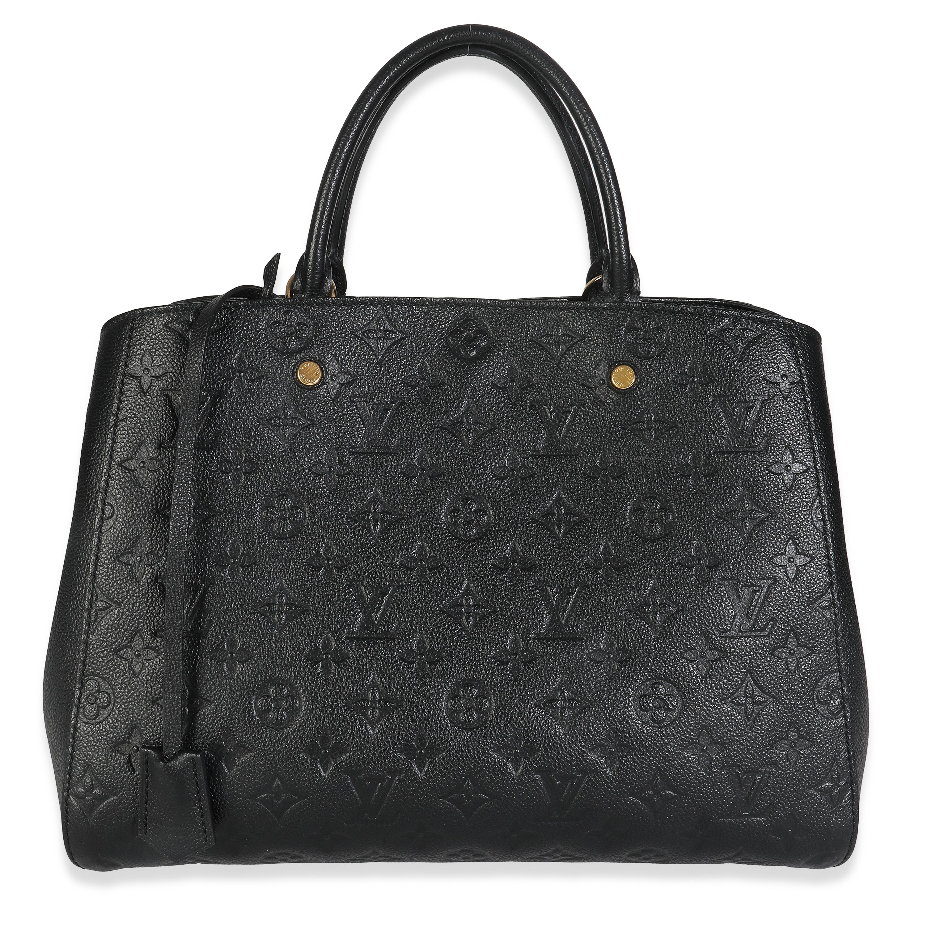 Louis Vuitton Black Monogram Empreinte Montaigne GM