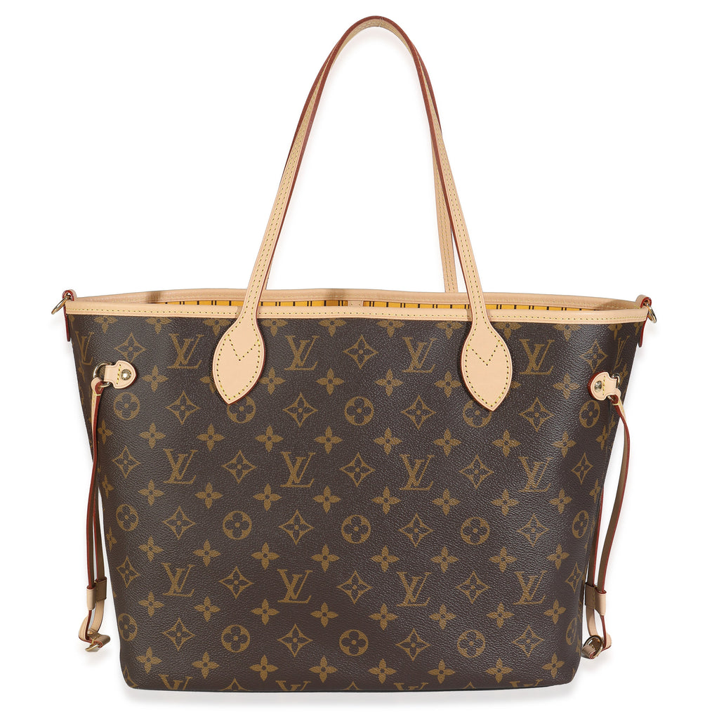 Louis Vuitton Jaune Safran Neverfull Bandouliere Inside Out MM
