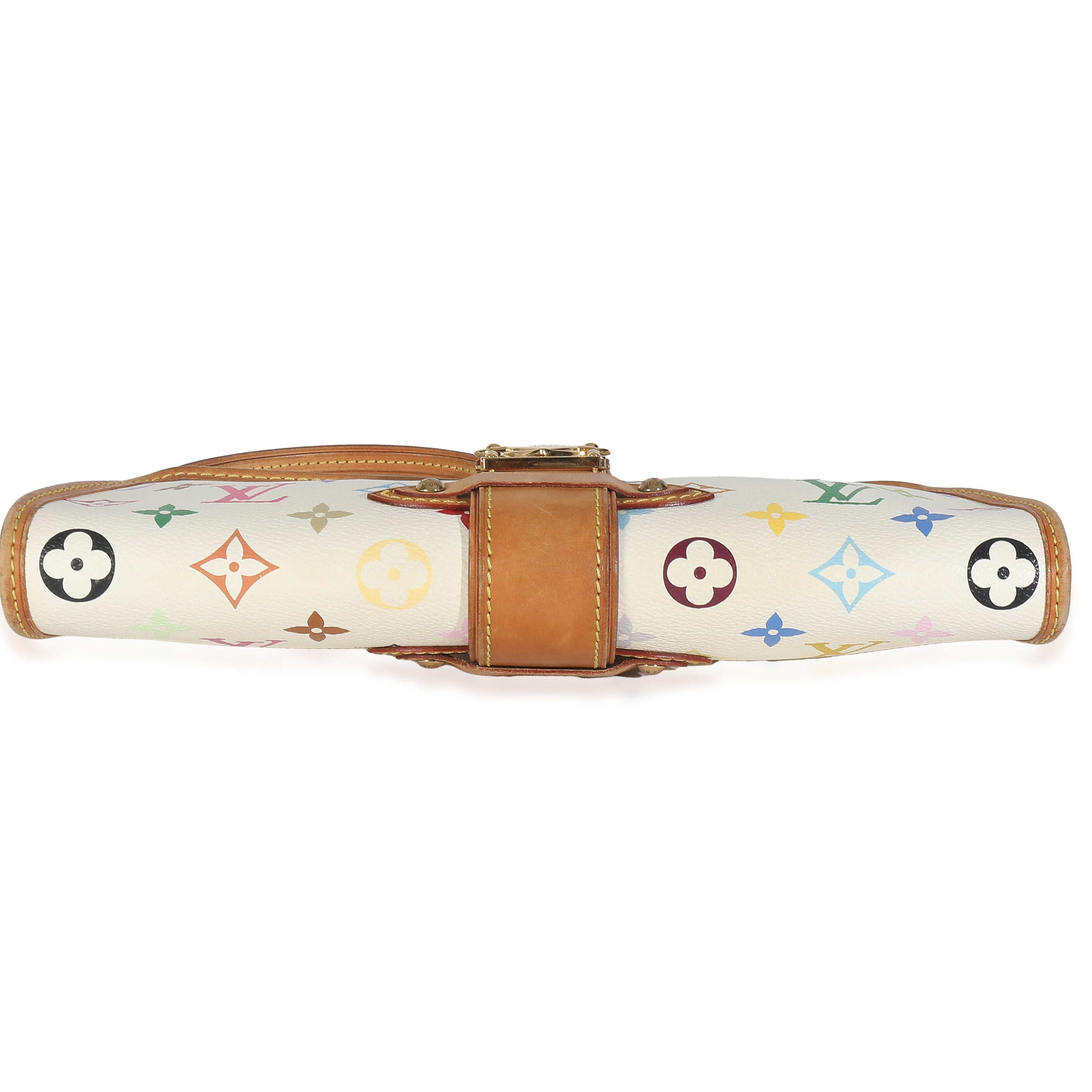 Louis Vuitton White Monogram Multicolor Canvas Shirley