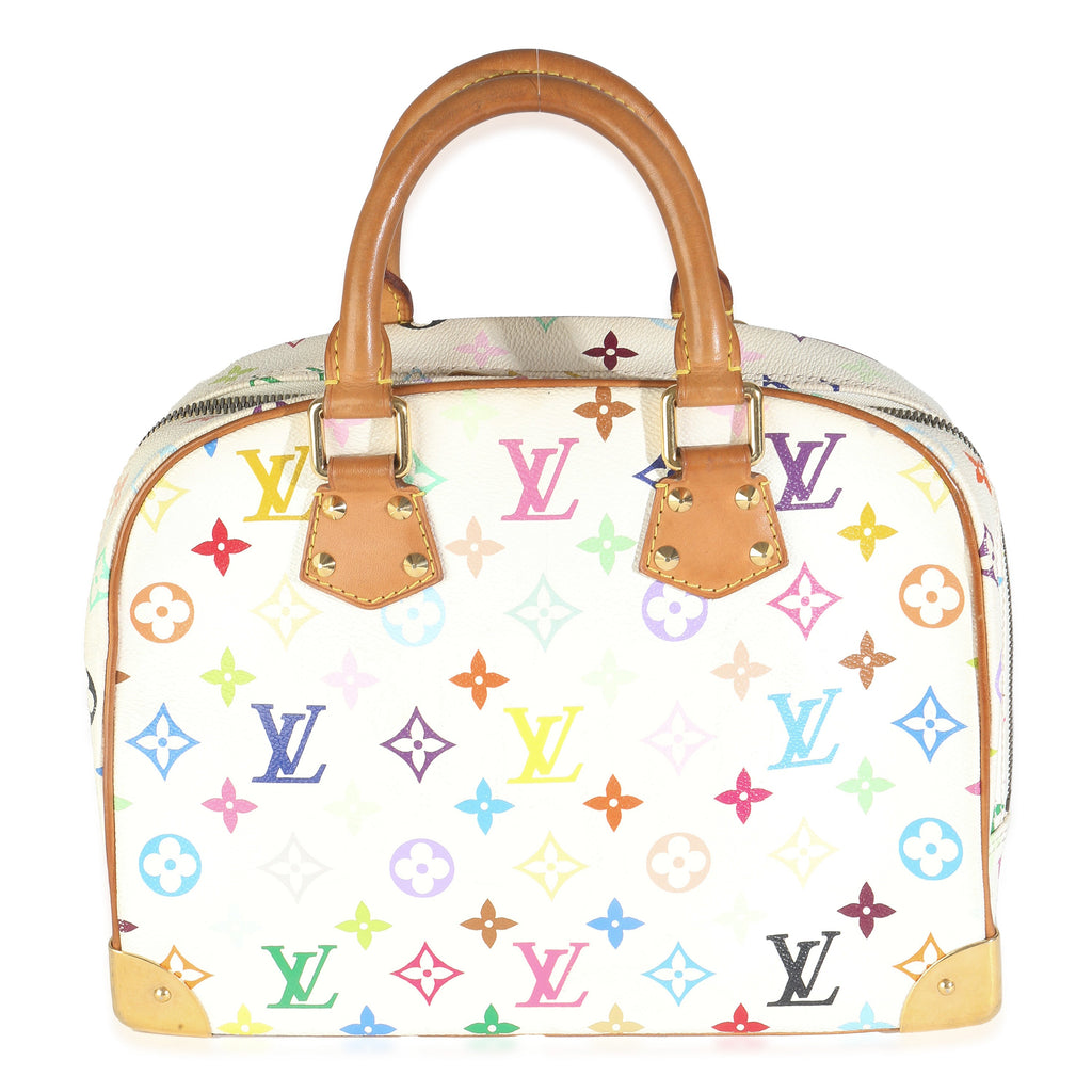 Louis Vuitton White Monogram Multicolor Canvas Trouville