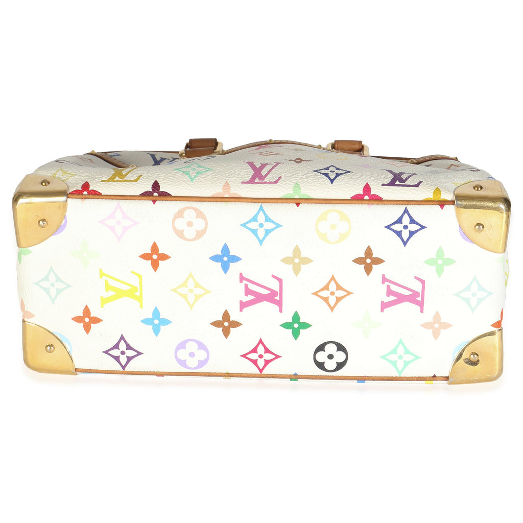 Louis Vuitton White Monogram Multicolor Canvas Trouville