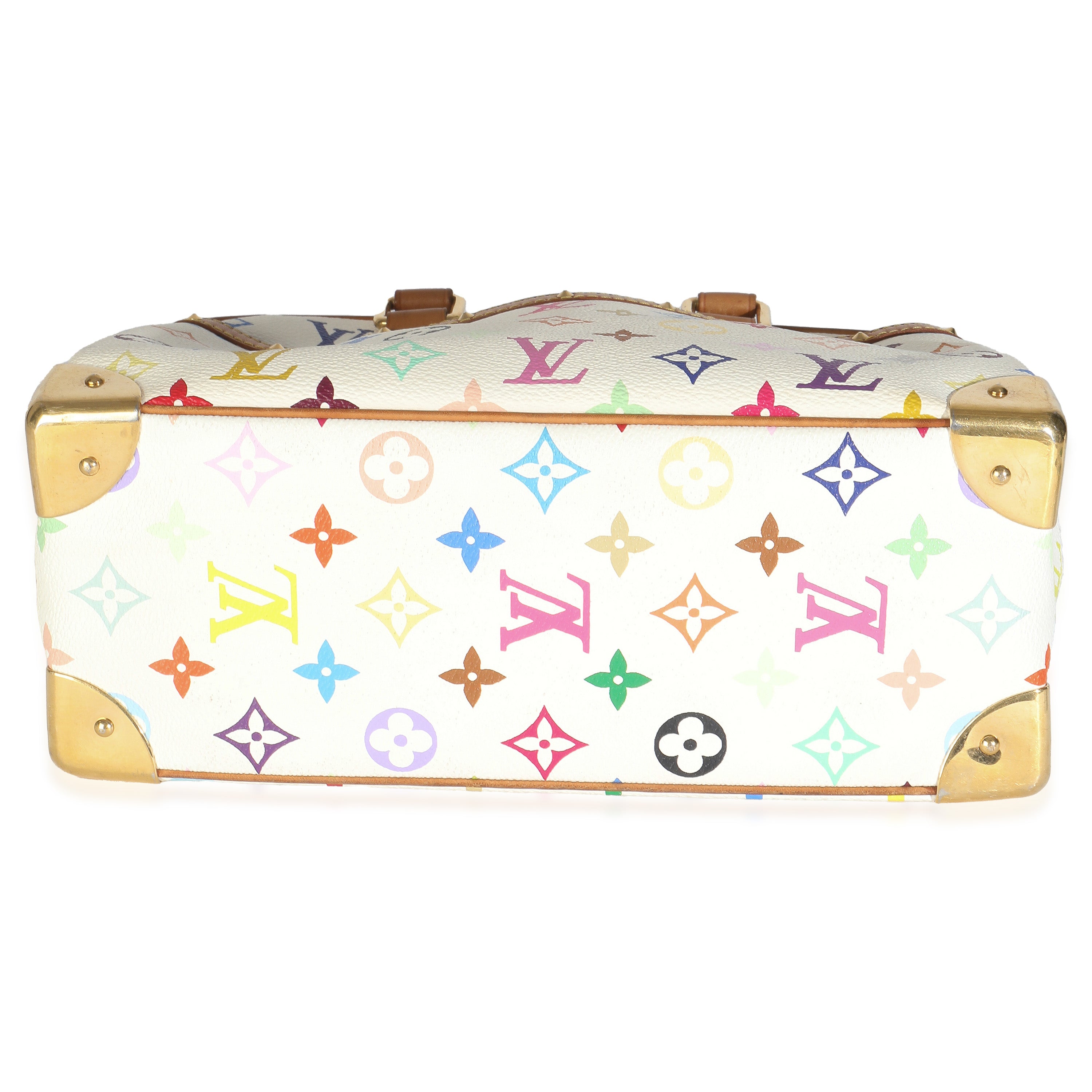 Louis Vuitton White Monogram Multicolor Canvas Trouville