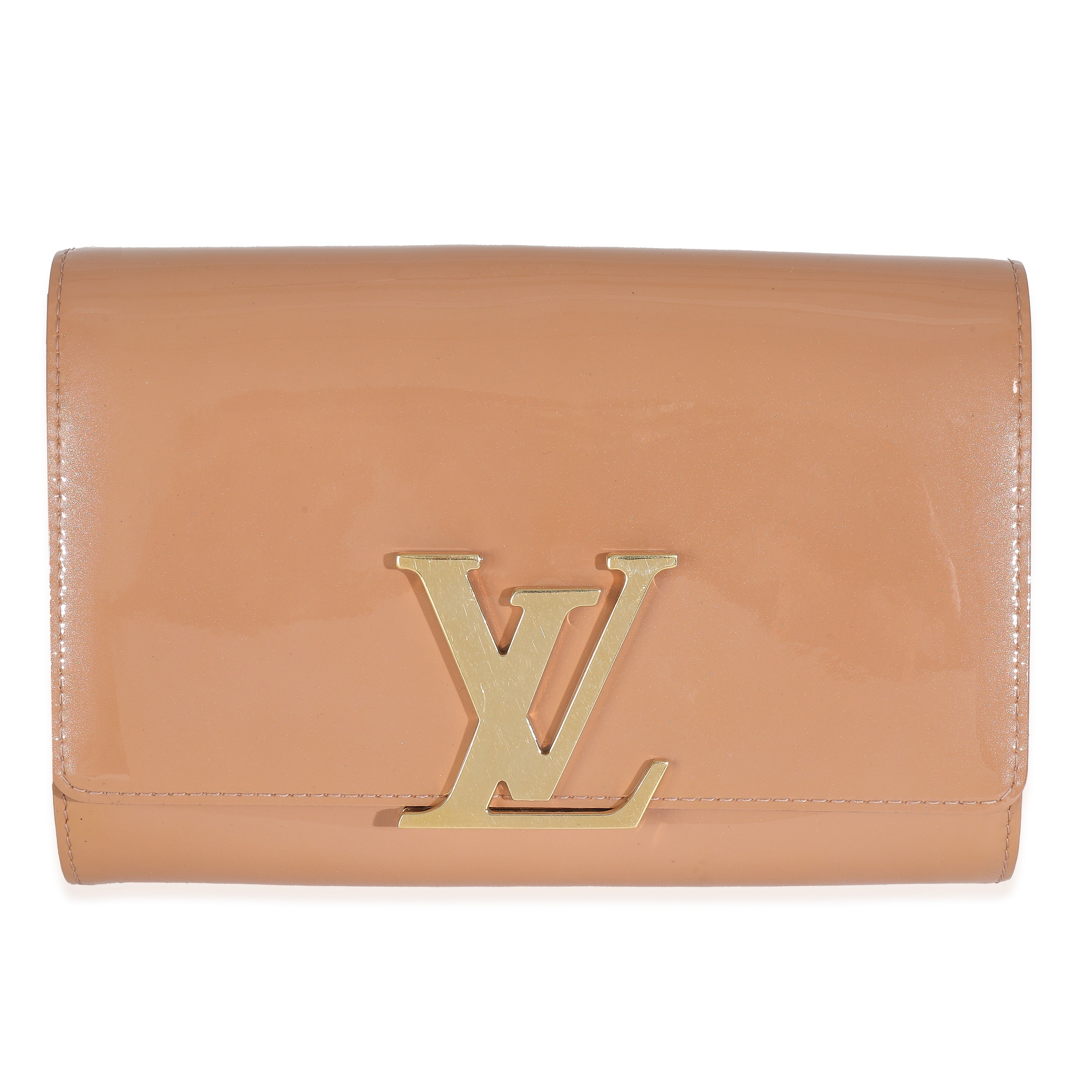 Louis Vuitton Rose Velours Patent Louise New Sobe Clutch