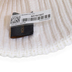 Louis Vuitton Ivory Wool LV Initials Monogram Beanie Hat