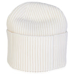 Louis Vuitton Ivory Wool LV Initials Monogram Beanie Hat