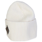 Louis Vuitton Ivory Wool LV Initials Monogram Beanie Hat