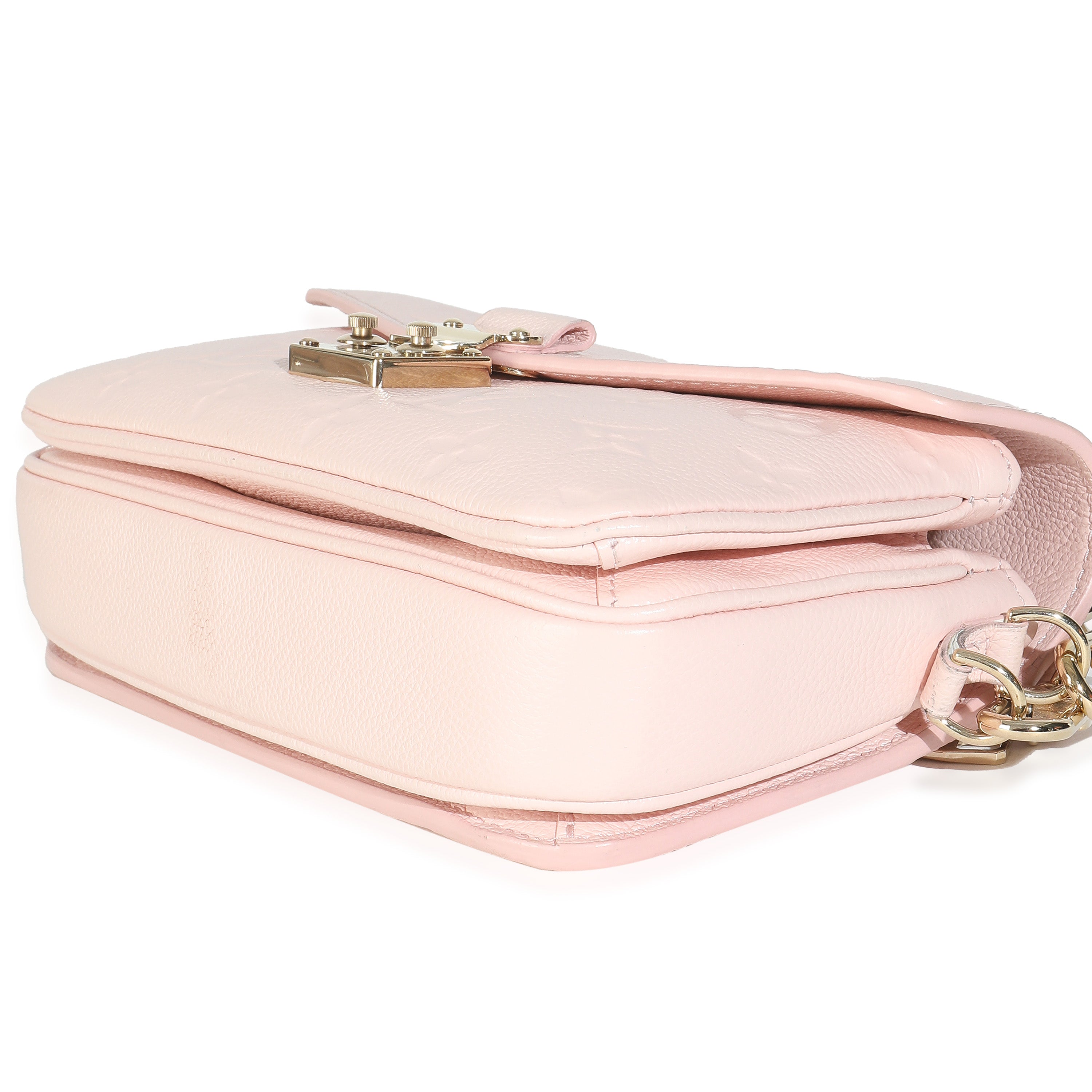 Louis Vuitton Rose Pink Opale Monogram Empreinte Pochette Metis East West