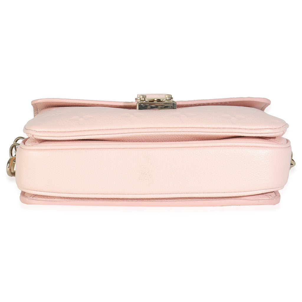 Louis Vuitton Rose Pink Opale Monogram Empreinte Pochette Metis East West
