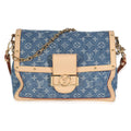 Louis Vuitton Blue Monogram Denim Dauphine Soft GM
