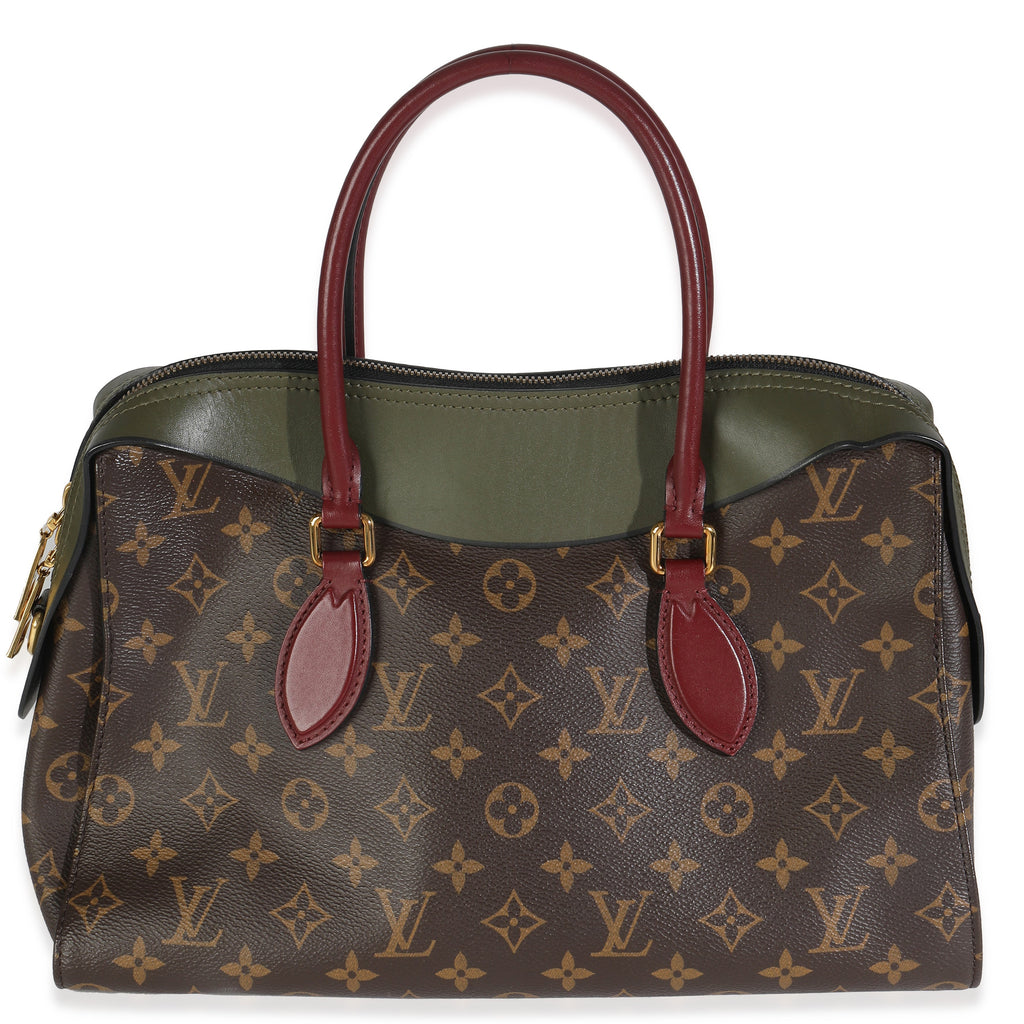 Louis Vuitton Kaki Red Monogram Canvas Tuileries NM
