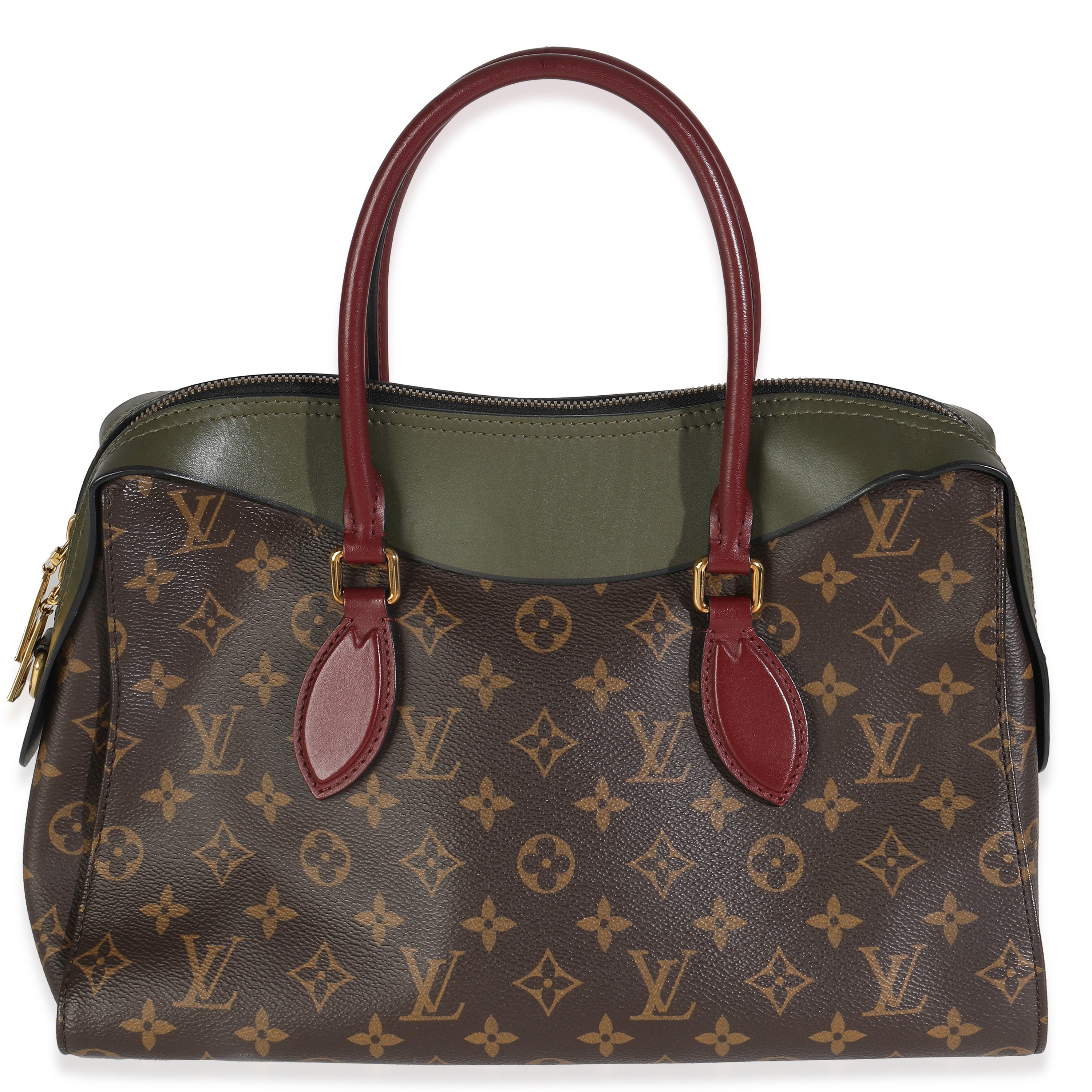 Louis Vuitton Kaki Red Monogram Canvas Tuileries NM