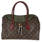 Louis Vuitton Kaki Red Monogram Canvas Tuileries NM