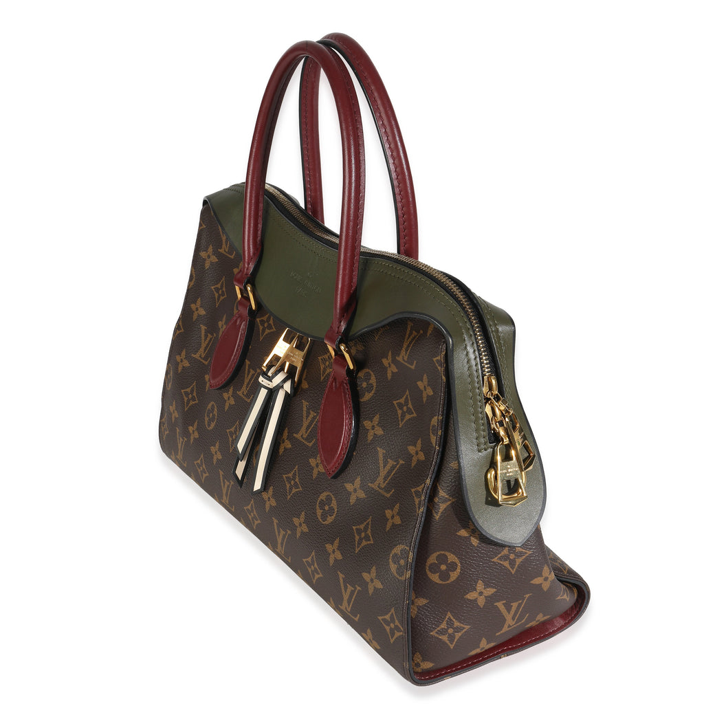 Louis Vuitton Kaki Red Monogram Canvas Tuileries NM