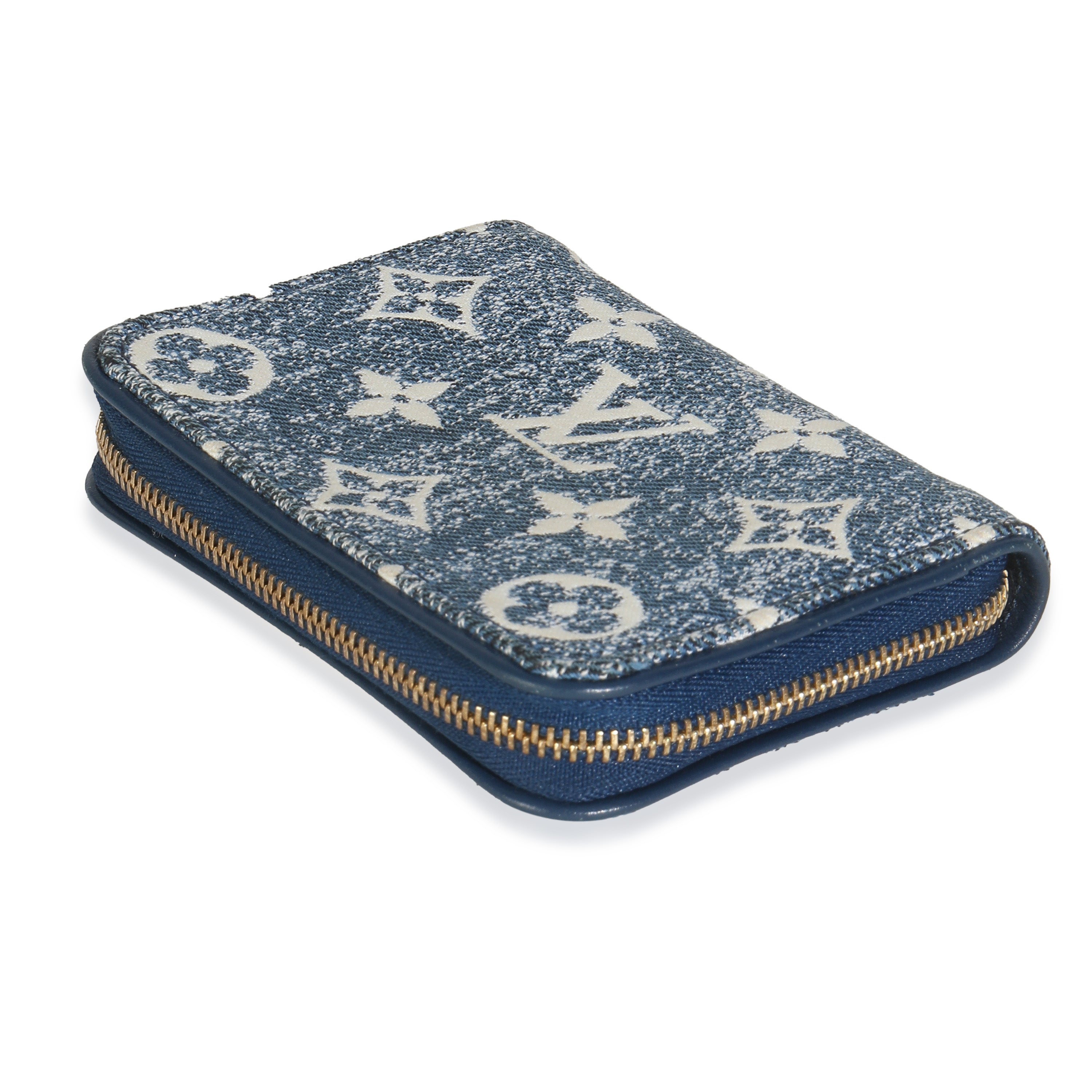 Louis Vuitton Bleu Denim Monogram Jacquard Zippy Coin Purse