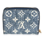 Louis Vuitton Bleu Denim Monogram Jacquard Zippy Coin Purse