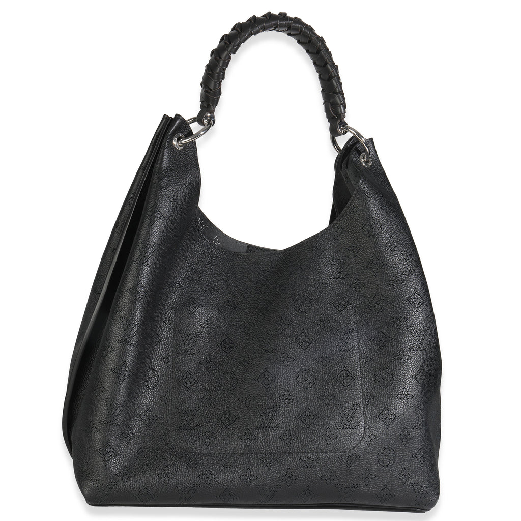 Louis Vuitton Black Monogram Mahina Carmel Hobo