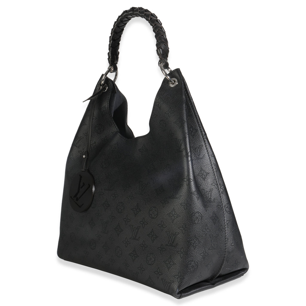 Louis Vuitton Black Monogram Mahina Carmel Hobo